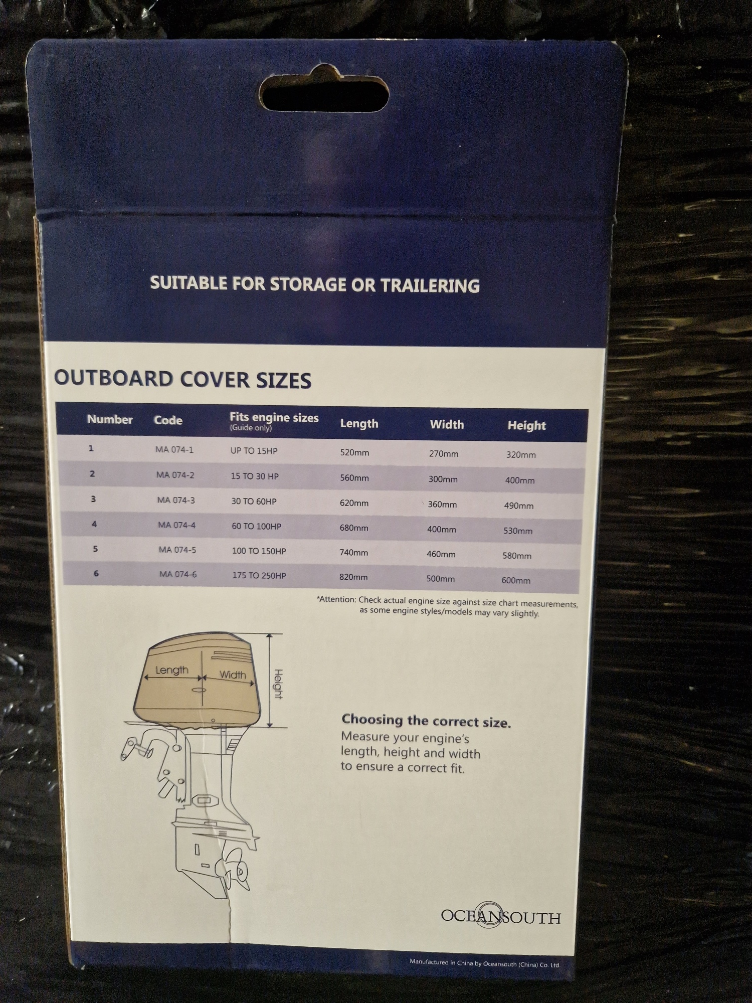 Aussenborder Motorhauben Abdeckung 