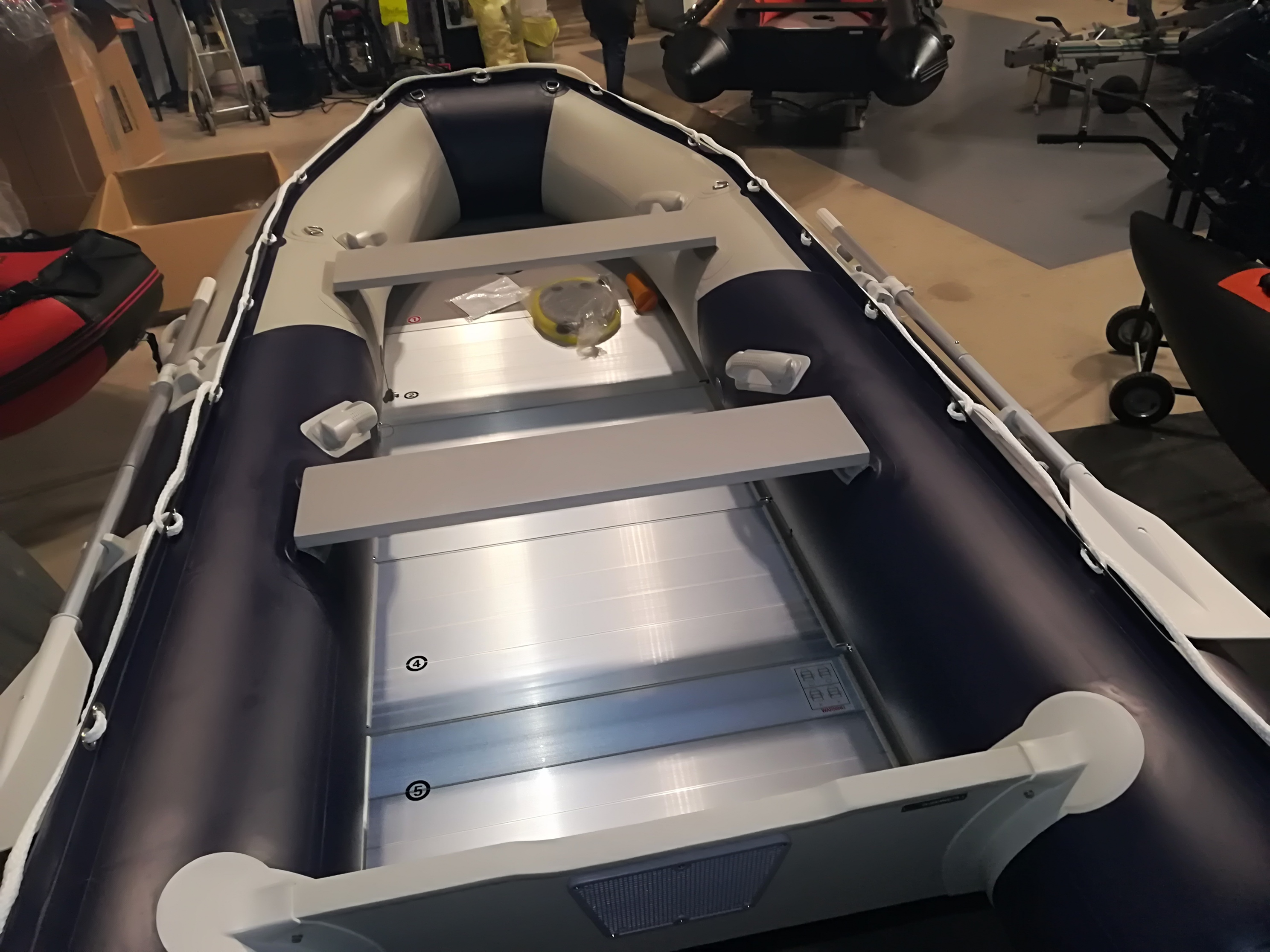 Schlauchboot HP-380 Grau/Blau