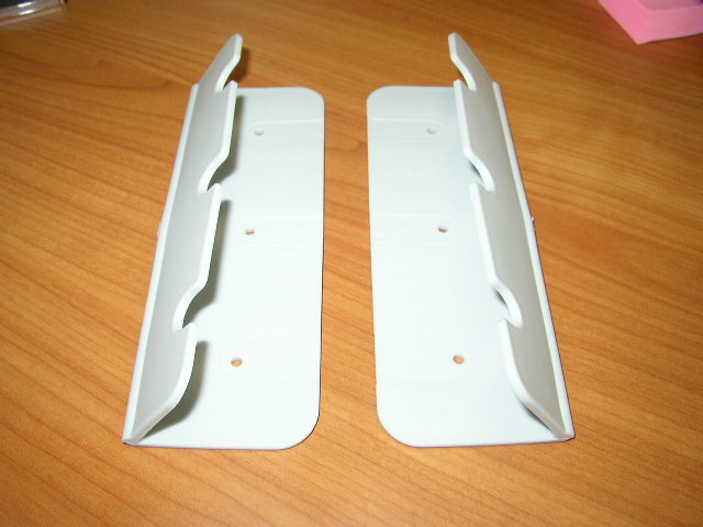 Kunststoffhalter für Sitzbrett Grau