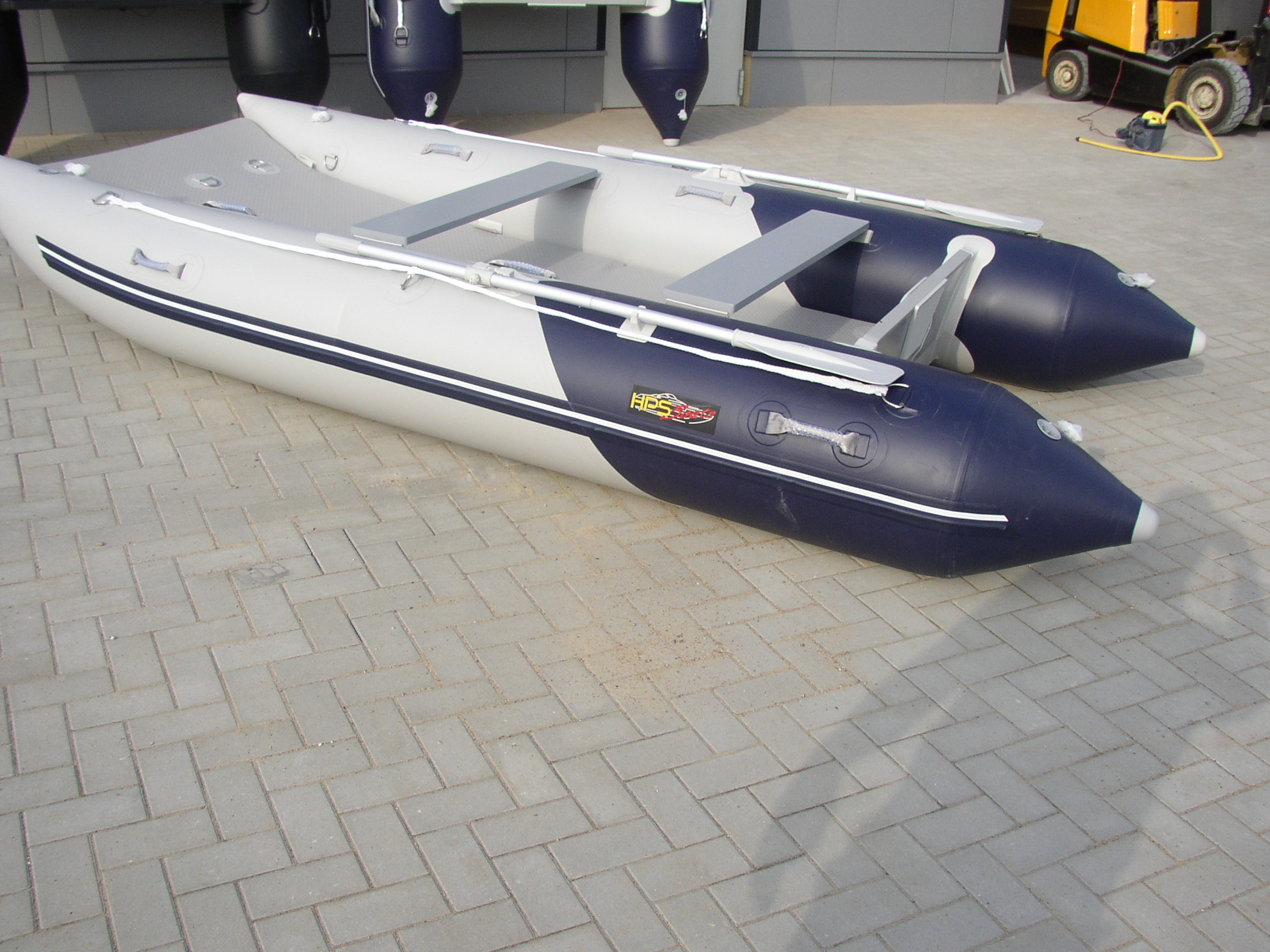 Schlauchboot HPS-Cat 410 Grau/ Blau