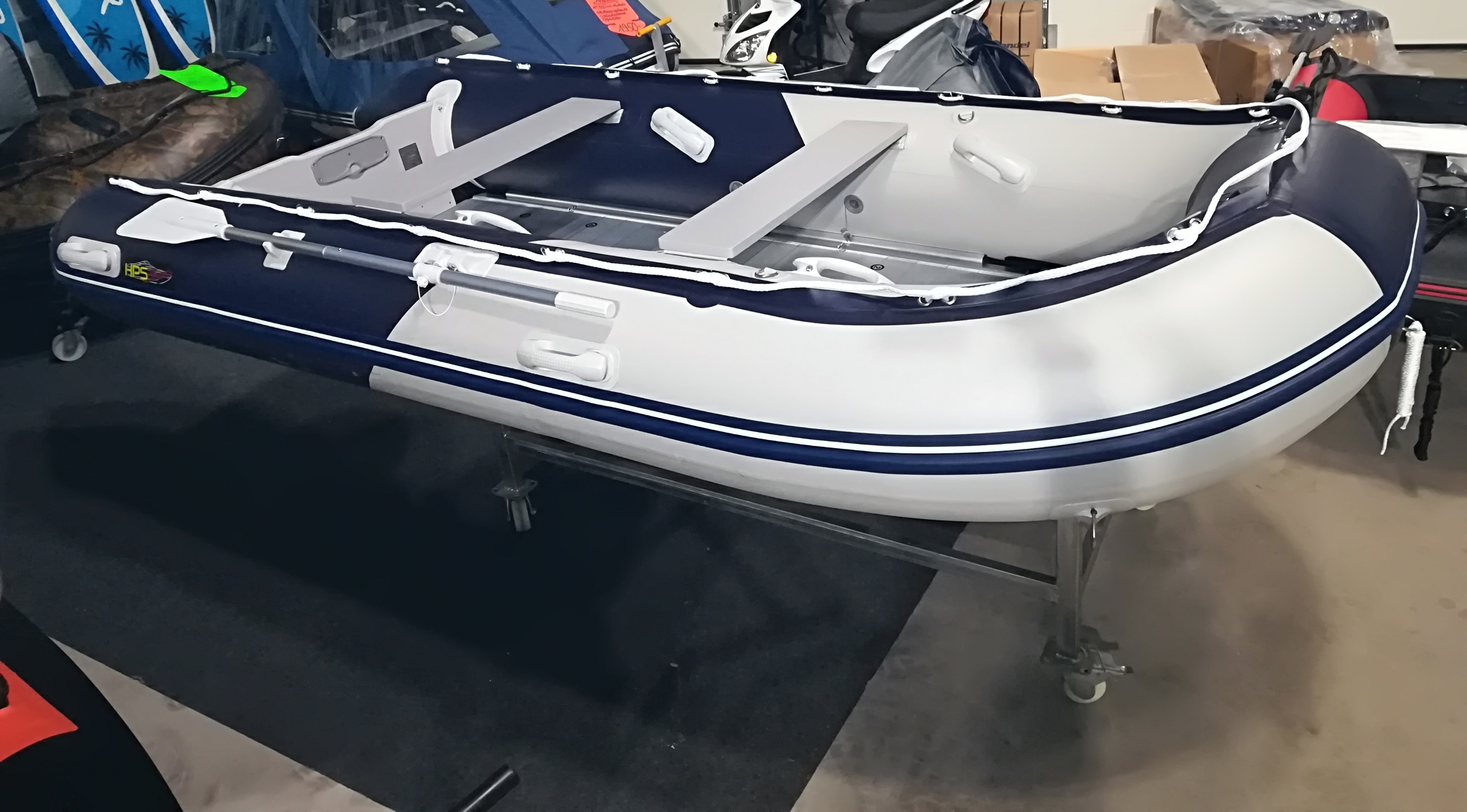 Schlauchboot HP-380 Grau/Blau