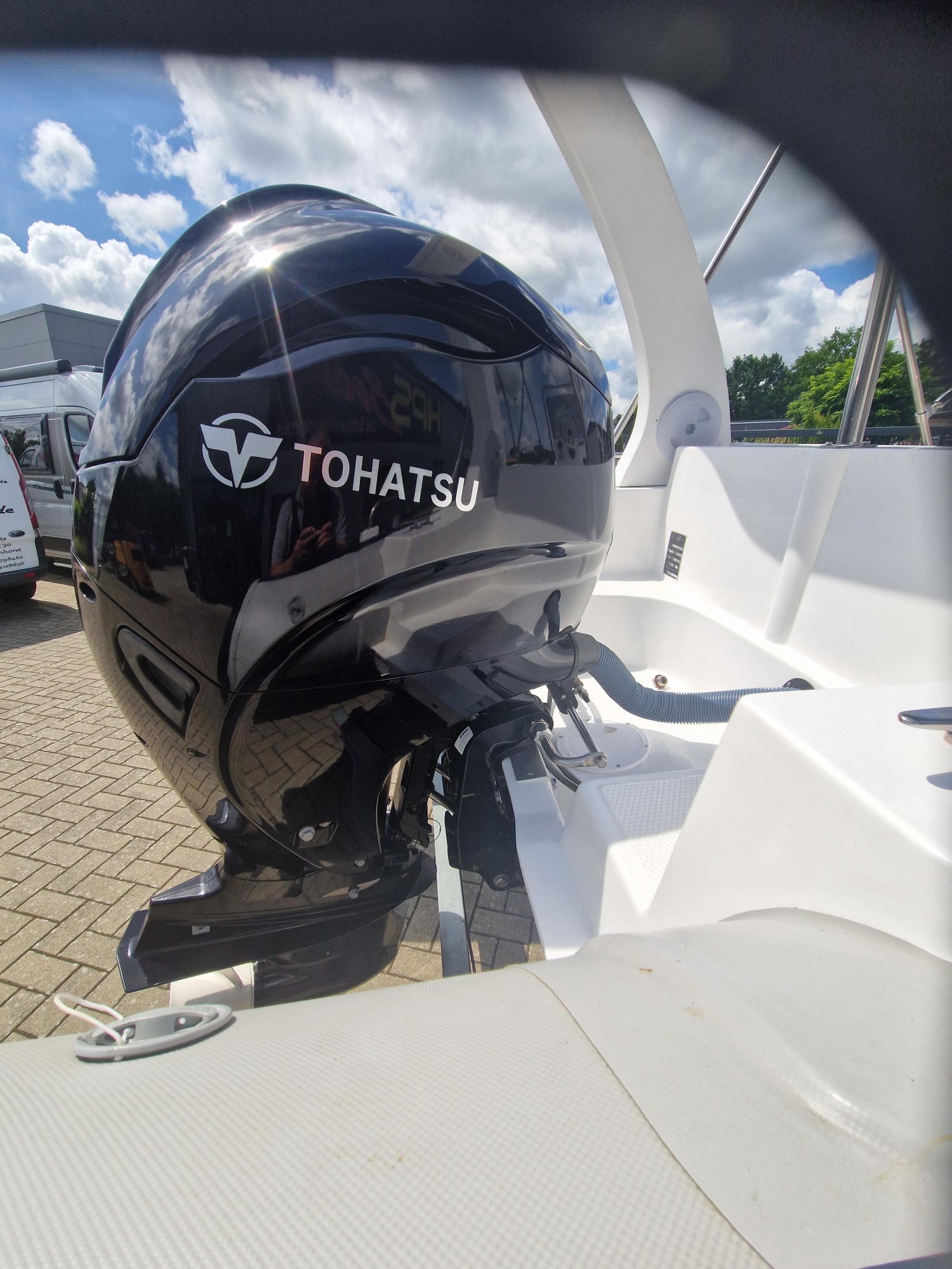 Rib Schlauchboot 5,40m x 2,23m mit 115PS Tohatsu mit Trailer 750 KG alles wie Neu!!