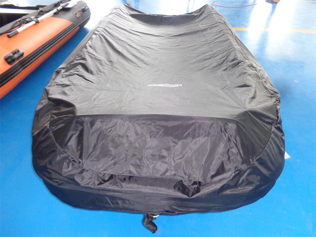 Schlauchbootplane Abdeckplane 3,80m nur in Schwarz