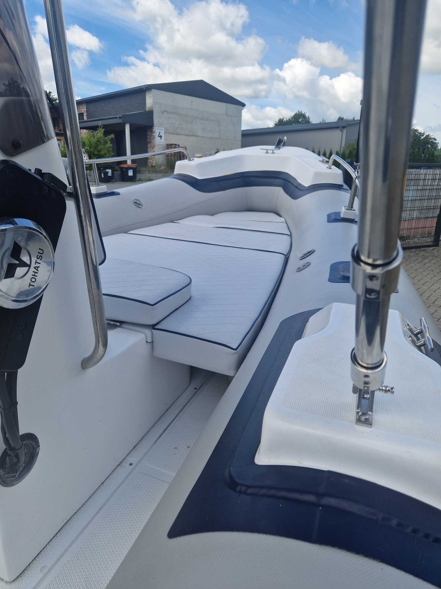 Rib Schlauchboot 5,40m x 2,23m mit 115PS Tohatsu mit Trailer 750 KG alles wie Neu!!