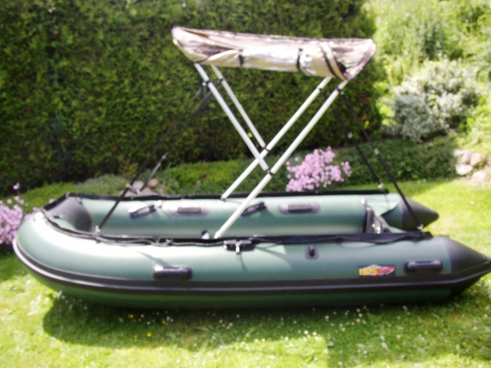 Schlauchbootzelt 3,30 x 3,40m in Camo