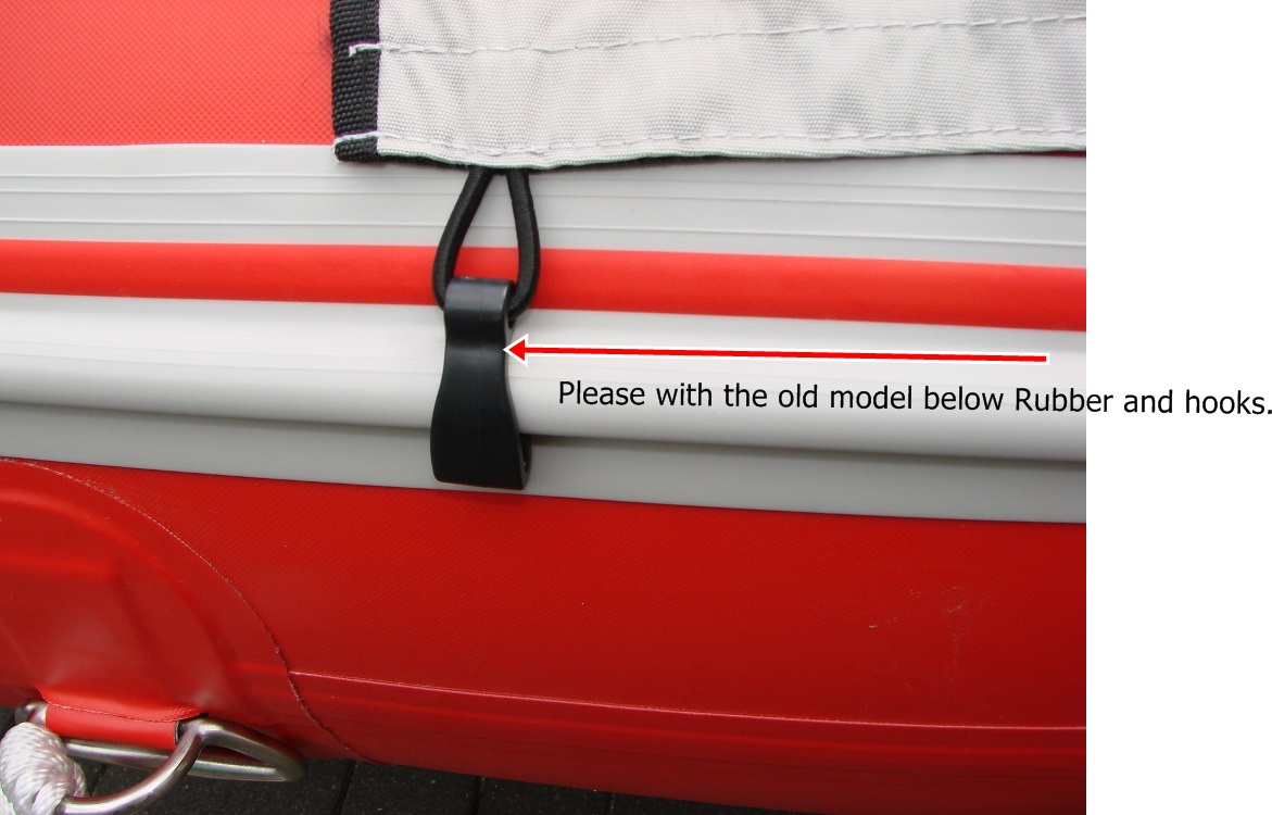 Schlauchbootzelt 4,20m - 4,30m Grau 