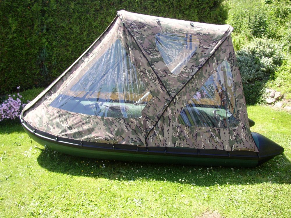 Schlauchbootzelt 3,30 x 3,40m in Camo