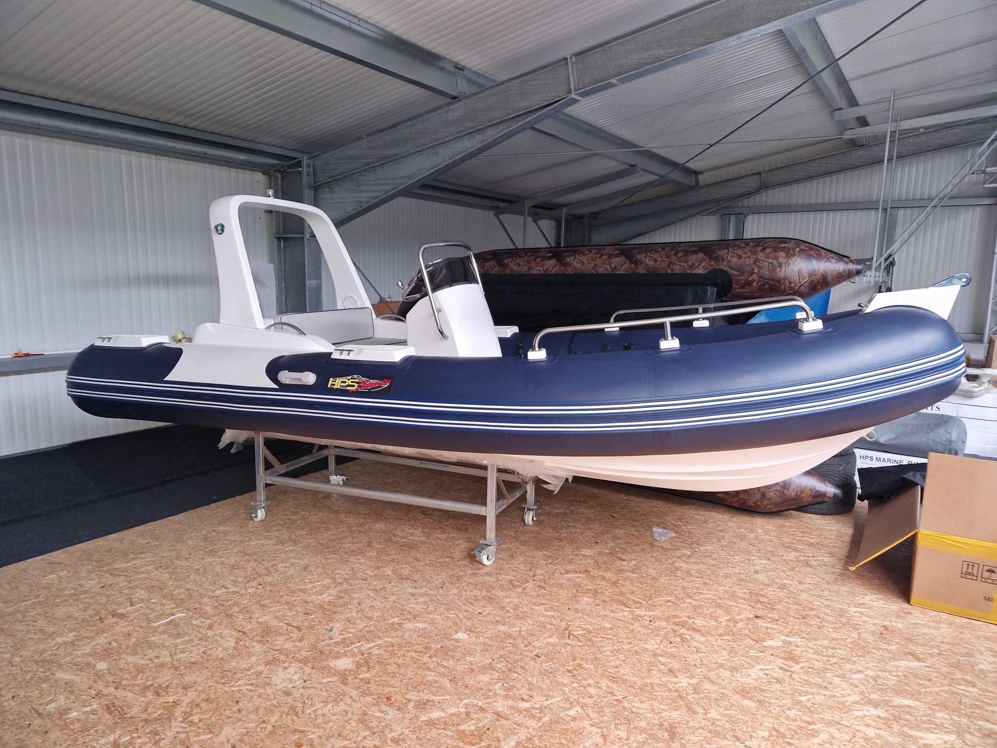 Schlauchboot RIB 520 Dunkelblau / Weiß